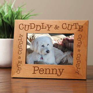 Cuddly and Cute Personalized Wood Frame