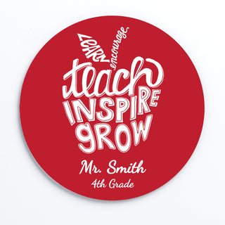 Teach, Inspire, Grow Personalized Mouse Pad