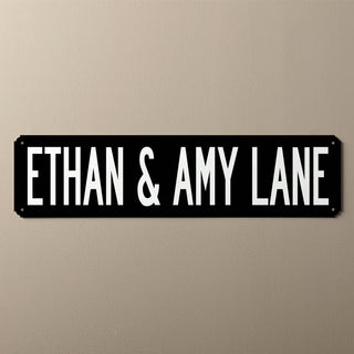 You Name It Personalized Street Sign---Black and White