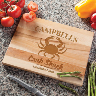 Crab Shack Personalized Cutting Board