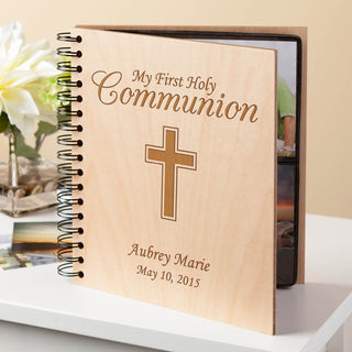 First Communion Personalized Album with Cross