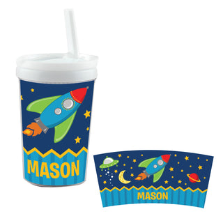 Rocket To Space Personalized Sippy Cup