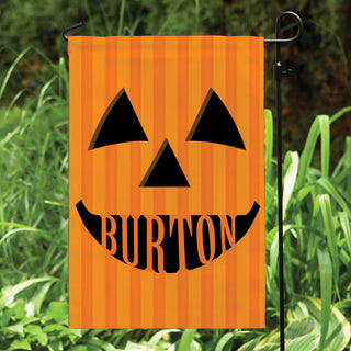 Jack O Lantern Personalized Garden Flag