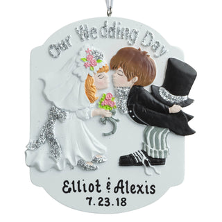 Our Wedding Day Personalized Ornament