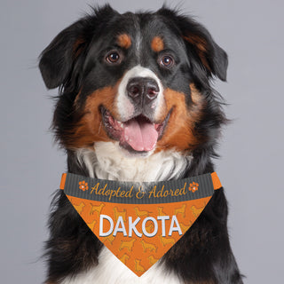 Adopted & Adored Personalized Dog Bandana