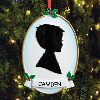 Personalized Boy Silhouette Ornament