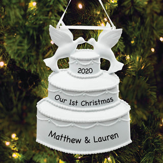 Personalized Wedding Cake Ornament