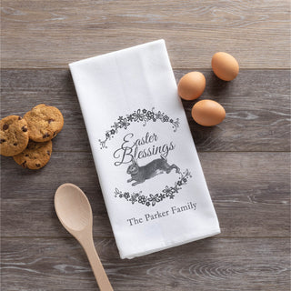 Easter Blessings Personalized Tea Towel