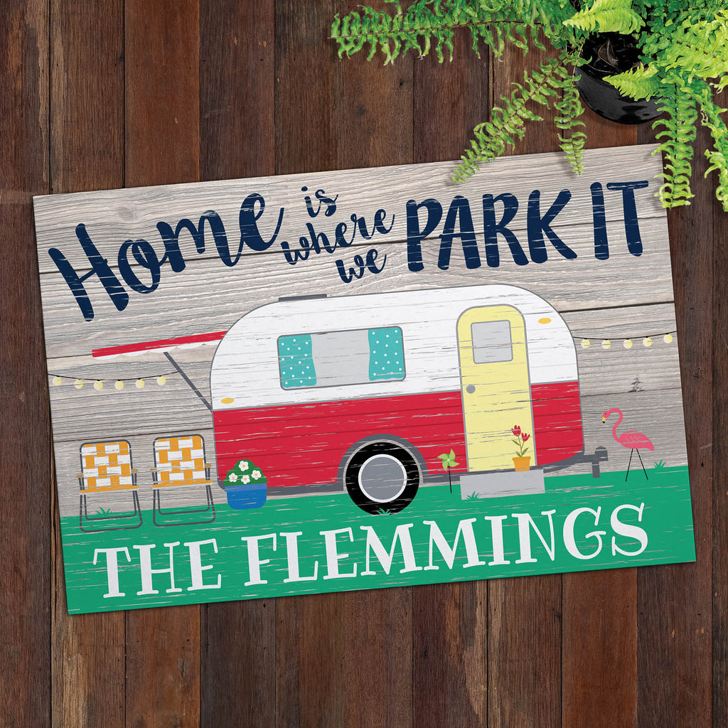 Where We Park It Personalized Doormat Personalized