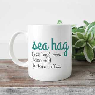 Sea Hag Personalized White Coffee Mug - 11 oz.