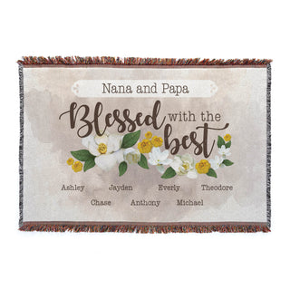 Grandparents Blessed with the Best Throw Blanket