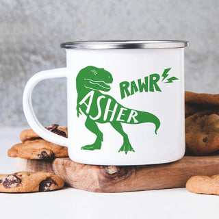 Dino Personalized Camp Mug - 11 oz.