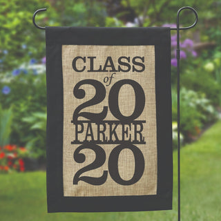 Graduating Class of Personalized Burlap Garden Flag