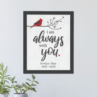 Always With You Memorial Framed 11x14 Canvas