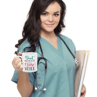 Nurse Voice Personalized White Coffee Mug - 11 oz.