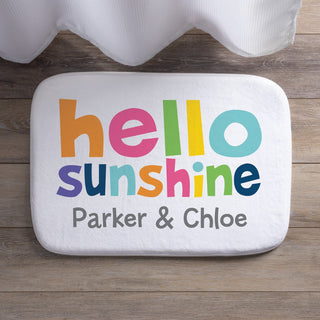 Hello Sunshine Personalized Bathmat