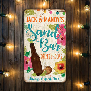 Sand Bar Personalized Metal Sign