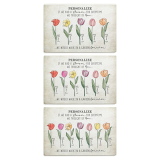 A Flower For Every Thought Of You 10x15 Wood Art Plaque