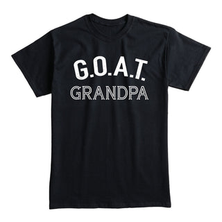 G.O.A.T. Grandpa Black Adult T-Shirt