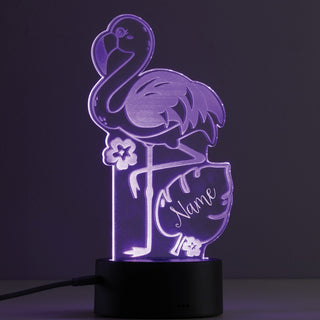 Flamingo Personalized Acrylic LED Night Light