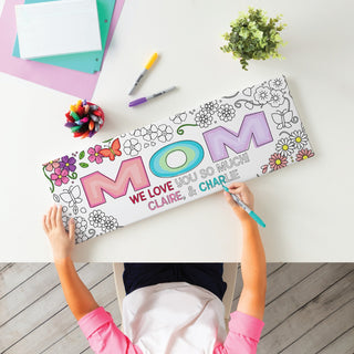 Floral Theme Personalized DIY 9x27 Canvas