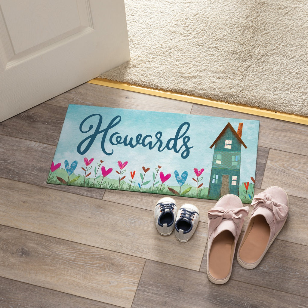 Country House Narrow Doormat Personalized