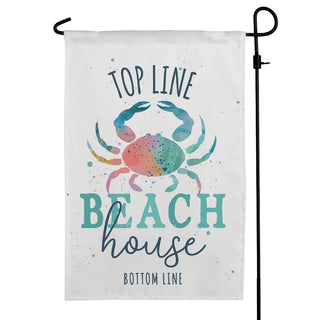 Beach House Personalized Garden Flag