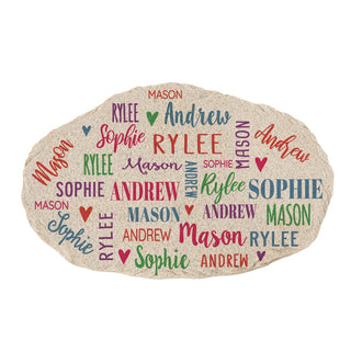 Family of Names Personalized Garden Stone