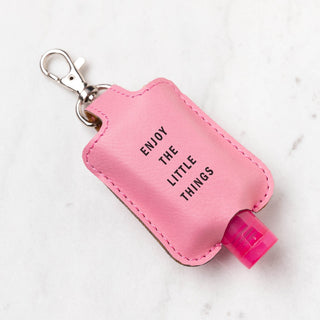Any Message Personalized Pink Mini Sanitizer Holder