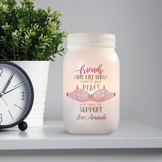 Friends mason jar votive holder with name