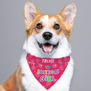 Birthday Girl Personalized Pet Bandana