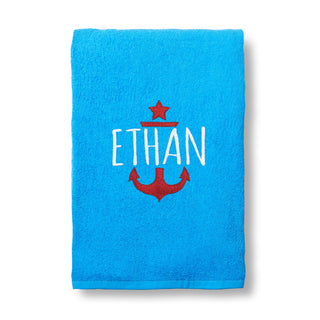 Anchor Aweigh Small Beach Towel
