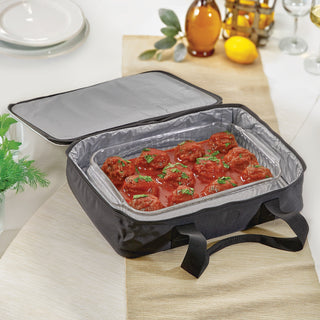 Spring Floral Pattern Name & Initial Casserole Carrier 16x11