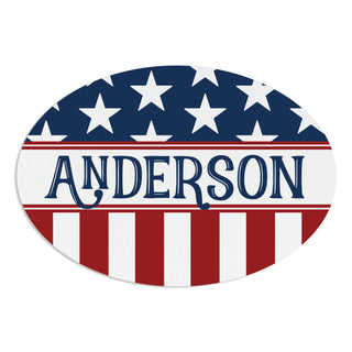 Stars And Stripes Wreath Door Hanger