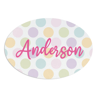 Pastel Polka Dots Wreath Hanger
