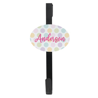 Pastel Polka Dots Wreath Hanger