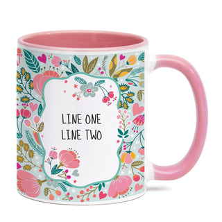 You Live Too Damn Far From Me 11oz Ceramic Pink Handle Mug