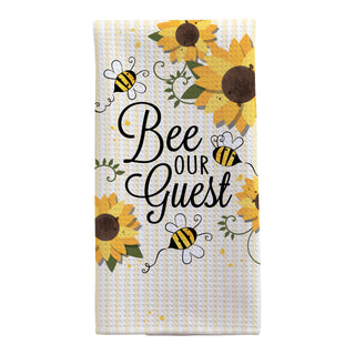 Bee Our Guest Waffle Tea Towel