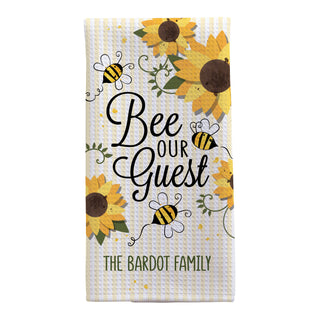 Bee Our Guest Waffle Tea Towel