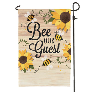 Bee Our Guest Garden Flag
