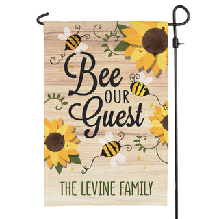 Bee Our Guest Garden Flag