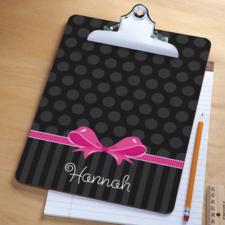 Sweet Bow Personalized Clipboard