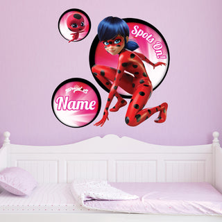 Personalized Miraculous Ladybug Spots On Easy-Move Canvas Decal
