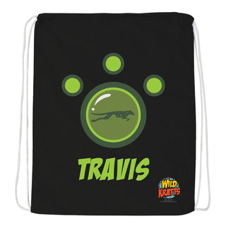 Wild Kratts Green Creature Power Suit Black Drawstring Bag