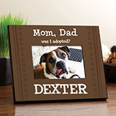 Was I Adopted? Personalized Brown Dog Frame