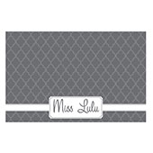 Kitty Personalized Placemat---Gray