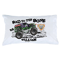 Monster Jam Bad to the Bone Pillowcase