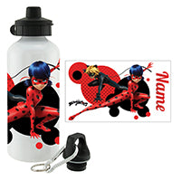 Miraculous Ladybug and Cat Noir Water Bottle