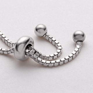Sterling Silver Petite Monogram Adjustable Bracelet