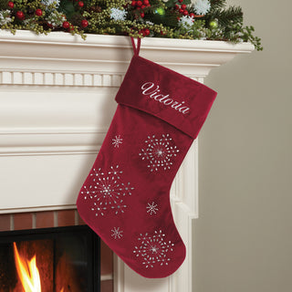 Red Velvet Personalized Stocking